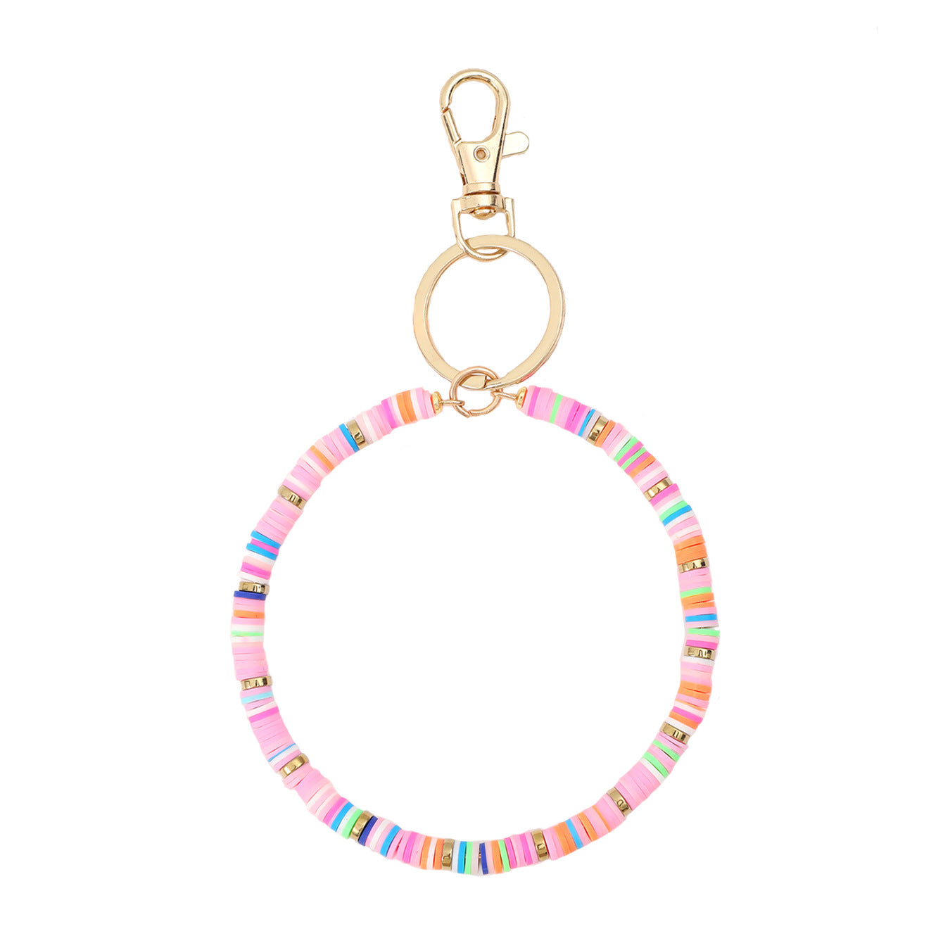 Wholesale Rainbow Polymer Clay Keychain